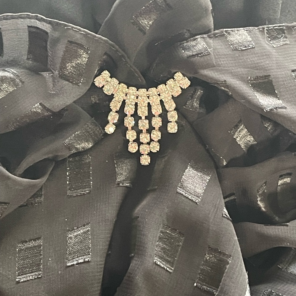 Vintage Stylar Drop Waist Rhinestone Detail Dress - Picture 5 of 5